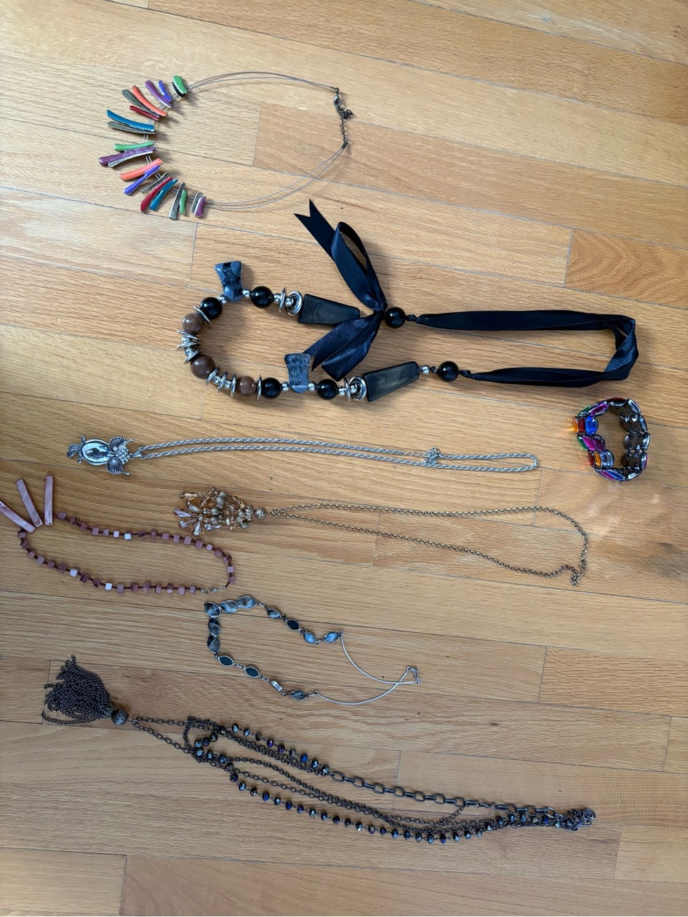 Lot of necklaces and bracelets
